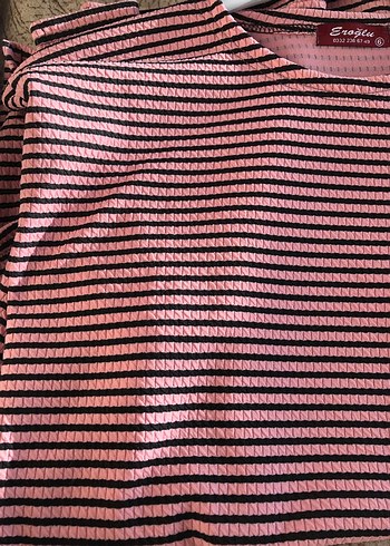 Pembe Çizgili tişört - Görsel 4