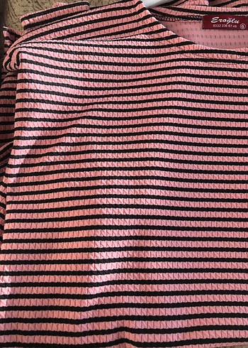 Pembe Çizgili tişört - Görsel 5