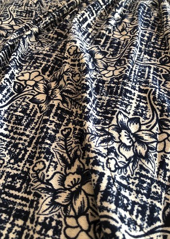 Bohem Tarzı Rahat Mavi Kadın Pantolon - Görsel 2