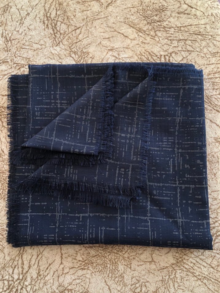 Kadın Lacivert eşarp - Görsel 2