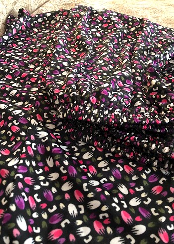 Kadın Çok Renkli Bol Kesim pantolon - Görsel 3