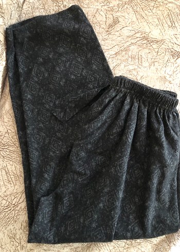 Gri Kadın bol kesim Pantolon - Görsel 2