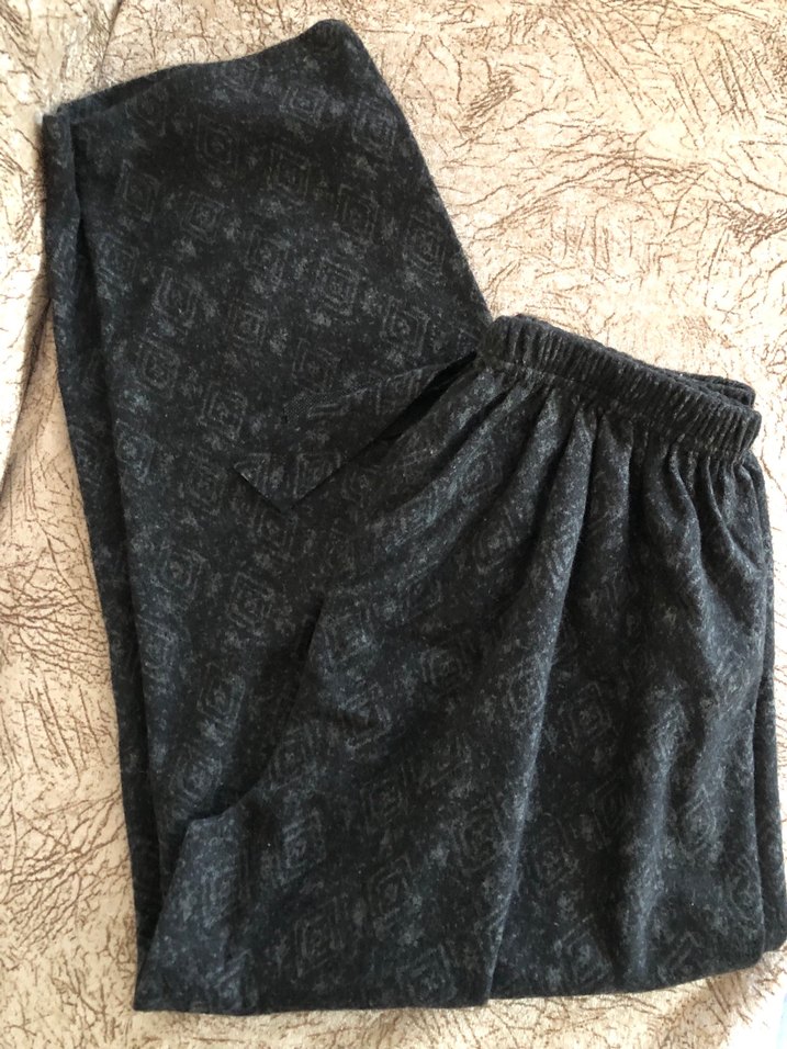 Gri Kadın bol kesim Pantolon - Görsel 2