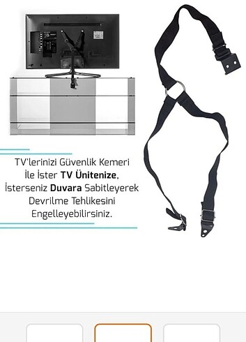 Tv güvenlik kemeri