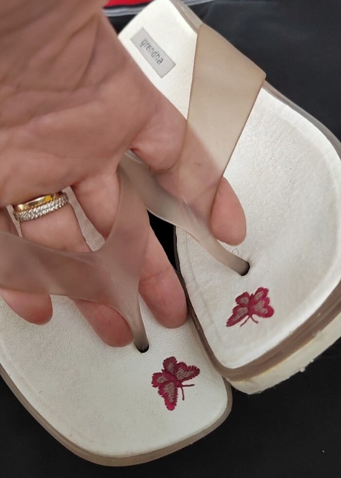 38 numara işlemeli grendha marka terlik  - Görsel 5