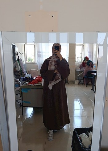 Diğer Kadın Kahverengi Bol Kesim Uzun elbise