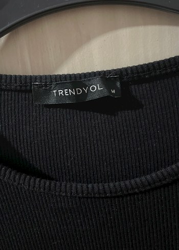 Trendyol & Milla Drapeli Siyah Kısa Kollu Triko Elbise