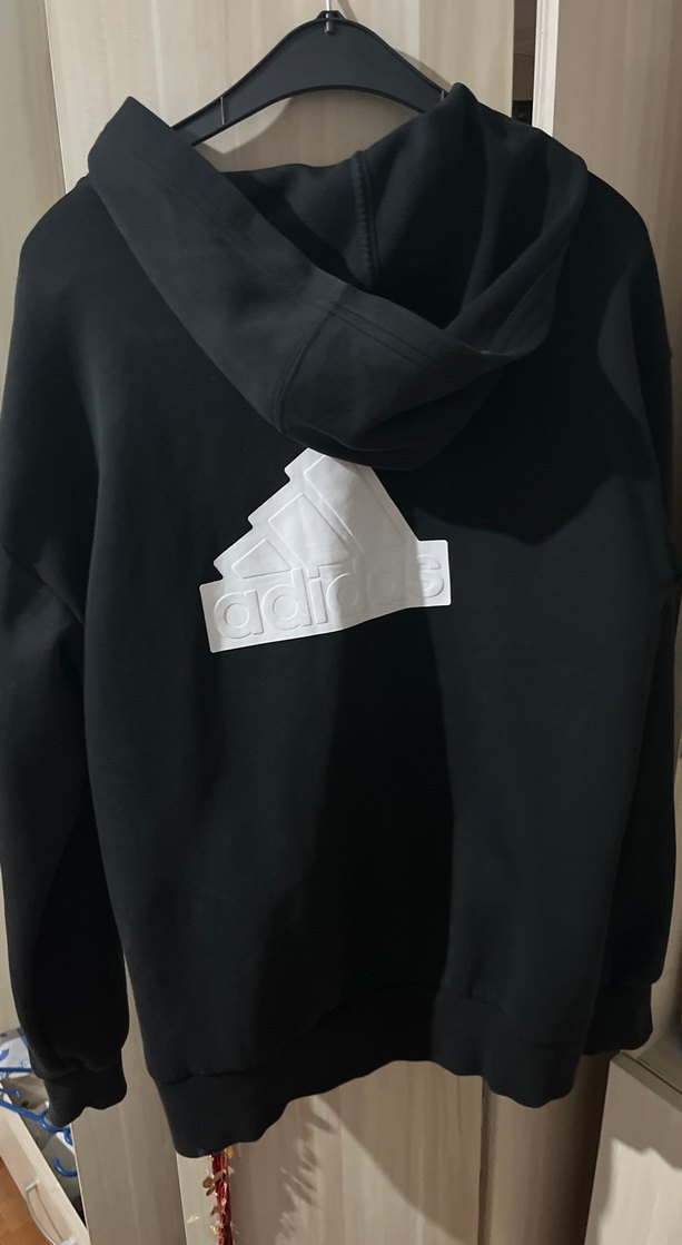 Siyah Kapüşonlu Fermuarlı Erkek Sweatshirt Orjinal - Görsel 2