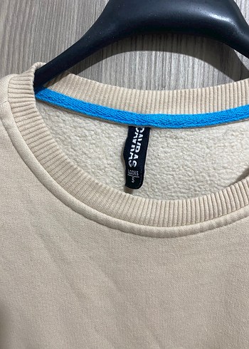 Bej Kadın Nakışlı Sweatshirt - Görsel 6