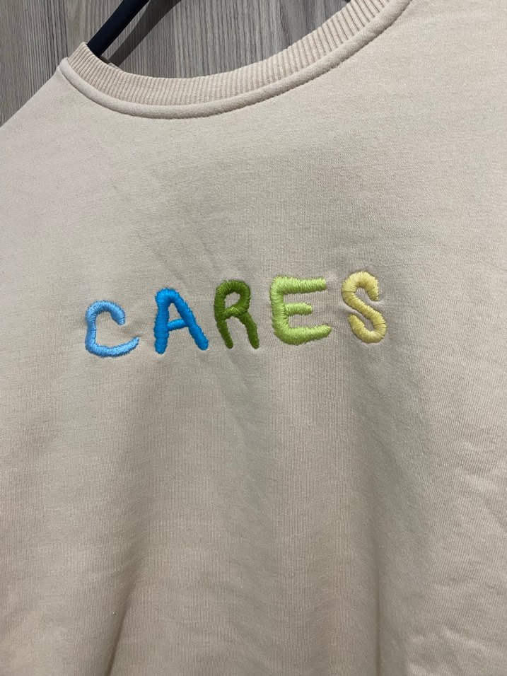 Bej Kadın Nakışlı Sweatshirt - Görsel 3