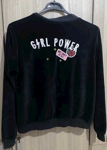 Kadın Siyah Fermuarlı hırka - Görsel 4