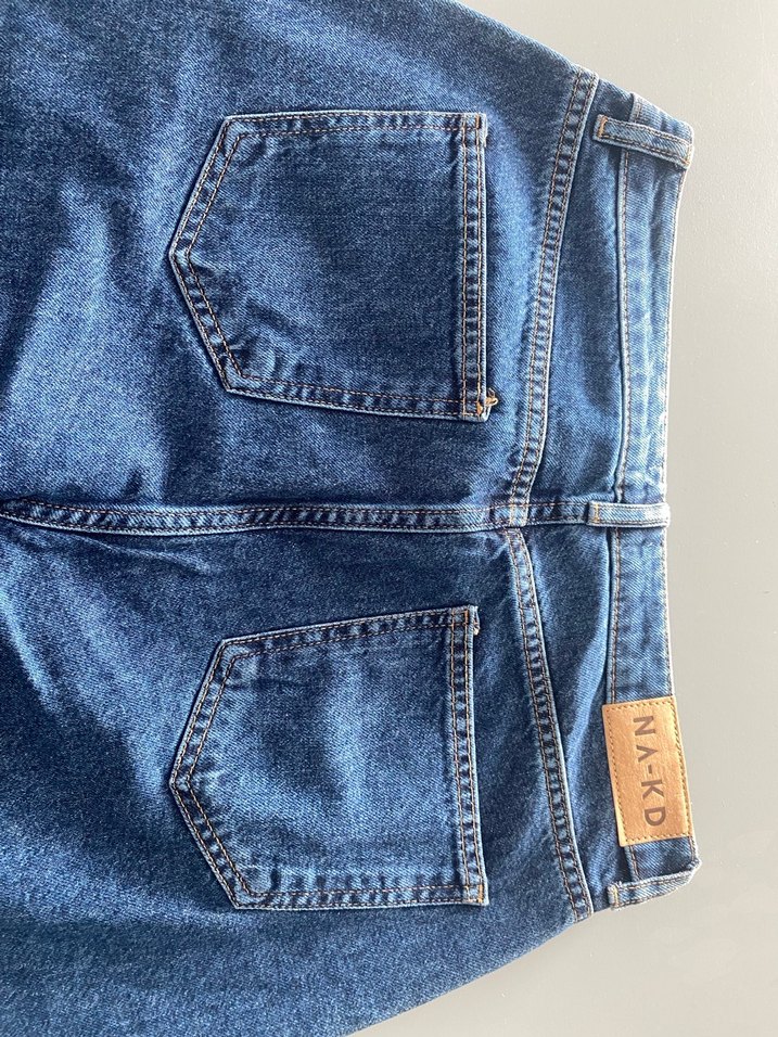 Kadın Mavi Regular Fit Midi Denim Jean - Görsel 3