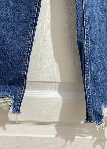 Zara Mavi Regular Kadın Denim Pantolon
