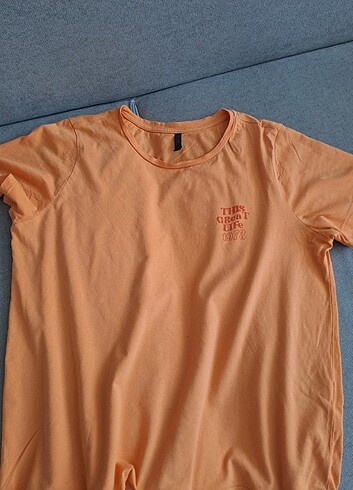 Defacto kadın turuncu tişört XL