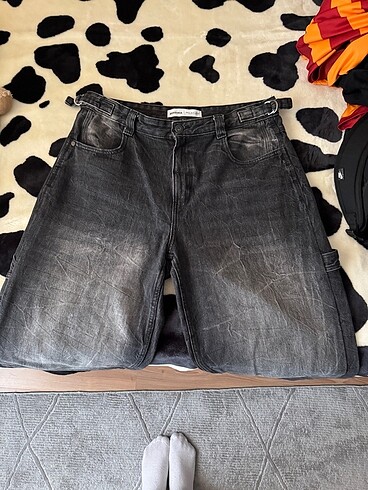 Bershka Kadın BERSHKA baggy kot pantolon