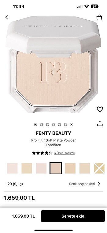 Fenty Beauty Fondöten Pudra