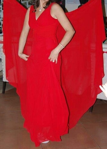 diğer Beden kırmızı Renk Akay marka mezuniyet, gece, elbisesi 