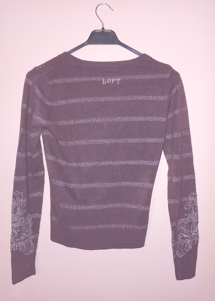 Loft işlemeli kazak  - Görsel 2