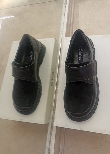 Zara Siyah kadın Günlük Cırt Cırtlı Ayakkabı deri içi dışı