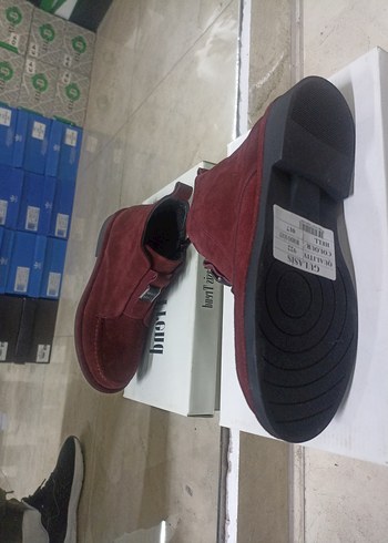 Bordo kadın deri bot - Görsel 3