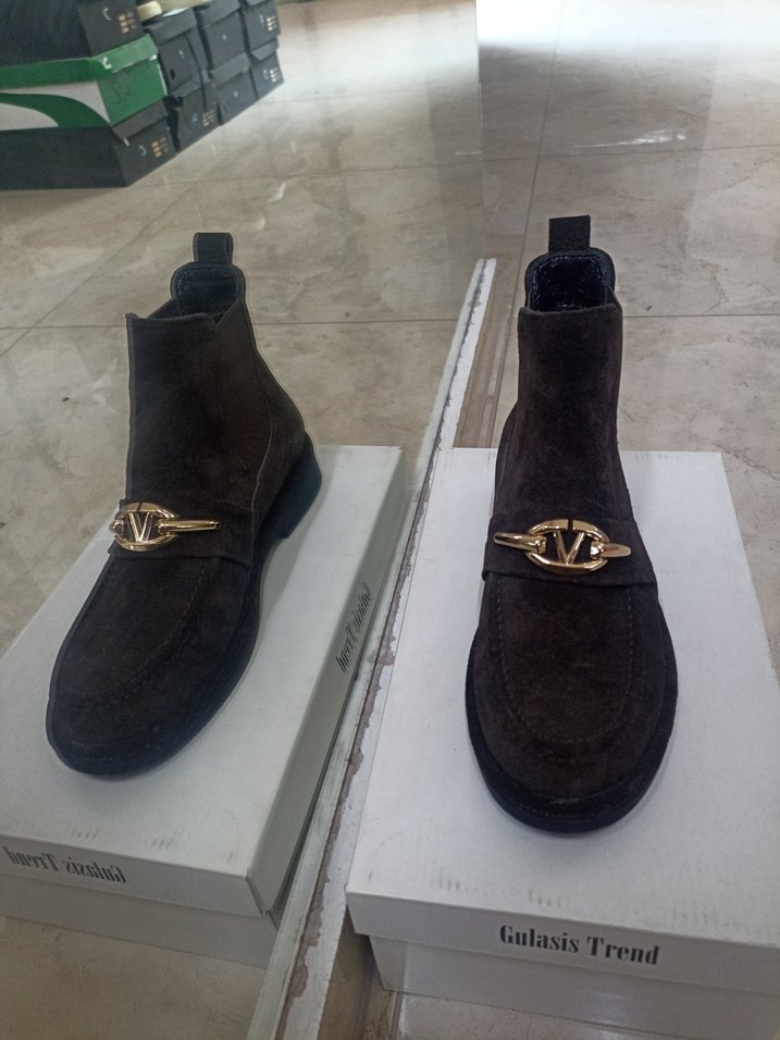 Deri Kahverengi Tokalı kadın bot - Görsel 4