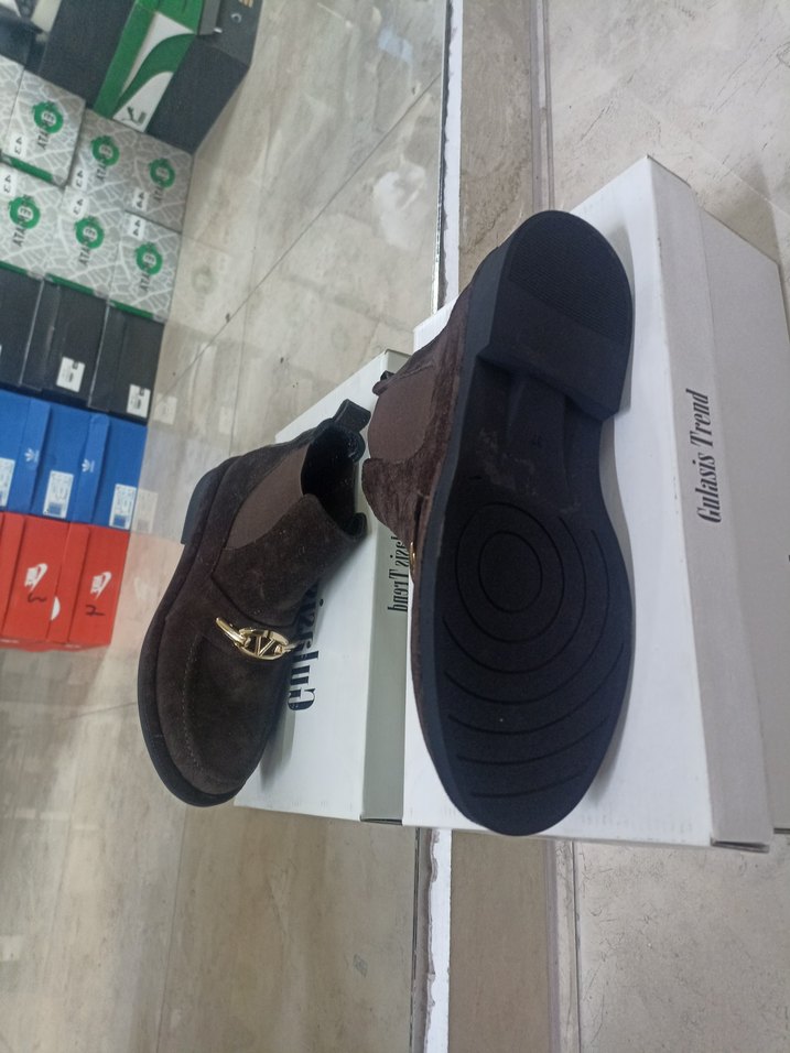 Deri Kahverengi Tokalı kadın bot - Görsel 3