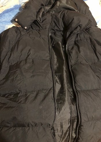 Siyah Şişme Kadın Mont - Görsel 3