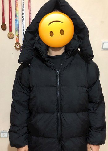 Siyah Şişme Kadın Mont - Görsel 6