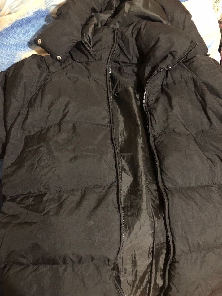 Siyah Şişme Kadın Mont - Görsel 3