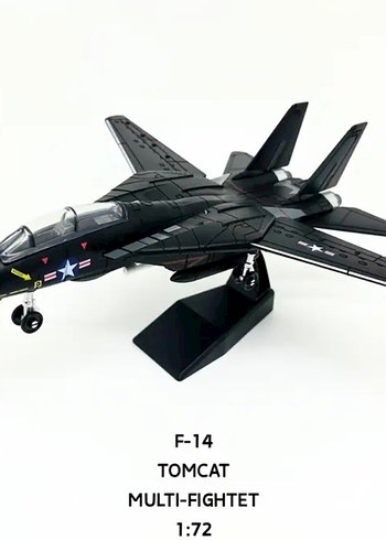 Siyah Askeri Jet Model Kiti