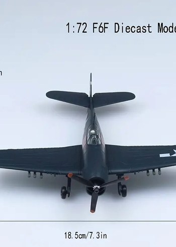 F6F HELLCAT ll.DÜNYA SAVAŞ UÇAĞI 
Metal Alaşımlı - Görsel 12