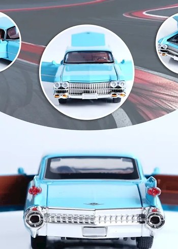 Mavi Die-Cast Oyuncak Araba Sesli ve Işıklı - Görsel 3