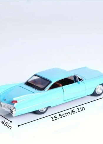 Mavi Die-Cast Oyuncak Araba Sesli ve Işıklı - Görsel 6