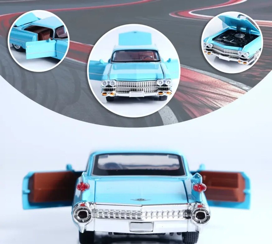 Mavi Die-Cast Oyuncak Araba Sesli ve Işıklı - Görsel 3