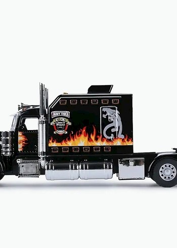 Renkli Siyah Oyuncak Kamyon - Görsel 8