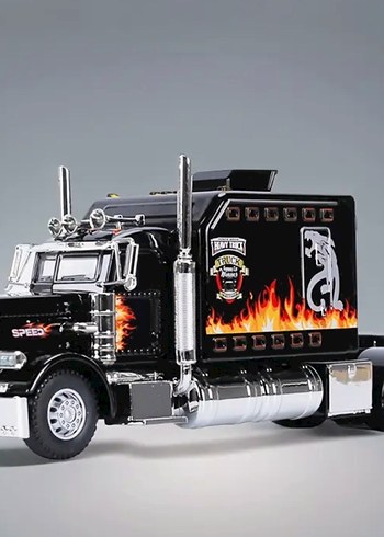 Renkli Siyah Oyuncak Kamyon - Görsel 7