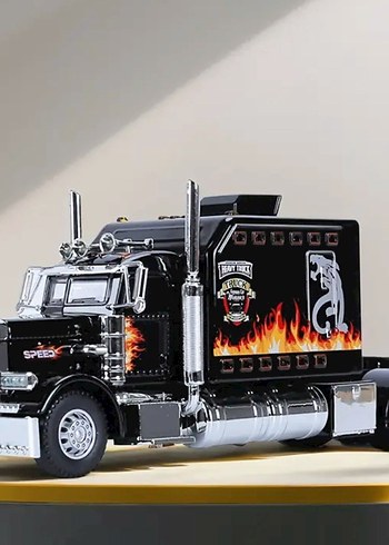 Renkli Siyah Oyuncak Kamyon - Görsel 6