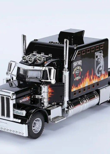 Renkli Siyah Oyuncak Kamyon - Görsel 5