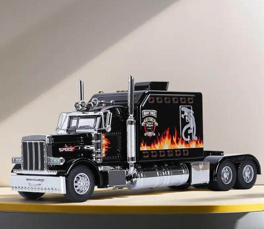 Renkli Siyah Oyuncak Kamyon - Görsel 2