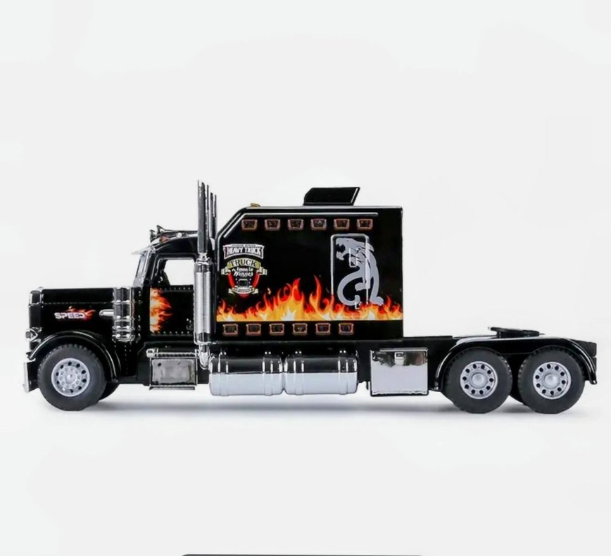 Renkli Siyah Oyuncak Kamyon - Görsel 3