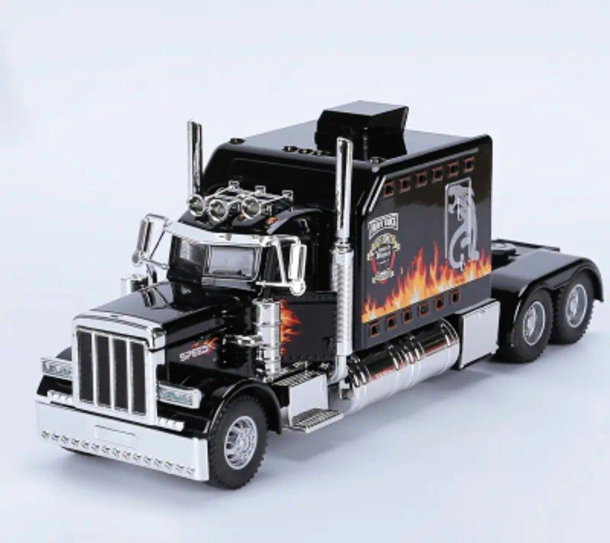 Renkli Siyah Oyuncak Kamyon - Görsel 5