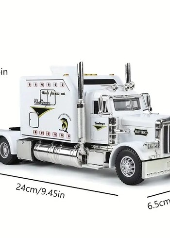 Beyaz Renkli Oyuncak Tır 24 cm - Görsel 2