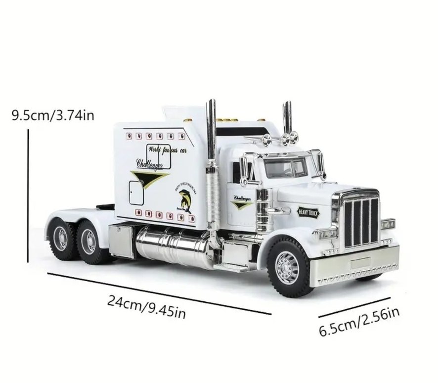 Beyaz Renkli Oyuncak Tır 24 cm - Görsel 2