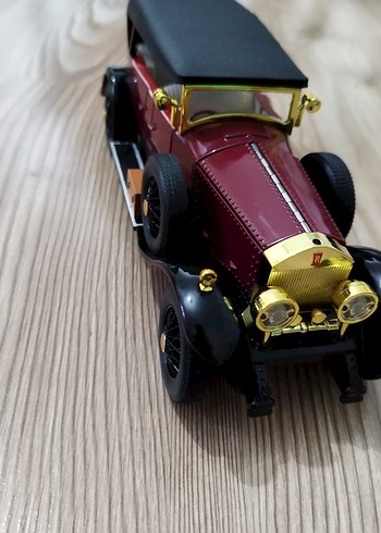 Kırmızı Parlak 1/24 Ölçek Vintage Oyuncak Araba - Görsel 13