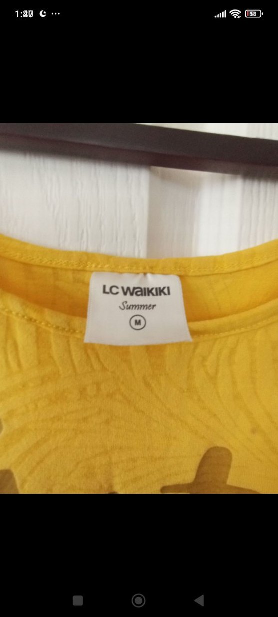 LC Waikiki M beden Sarı Püsküllü plaj elbisesi - Görsel 4