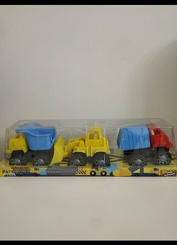  Beden Renk Work Machines İş Makineleri 3 lü Blister