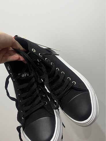 U.S Polo Assn. U.S POLO Siyah Bogazli Ayakkabi