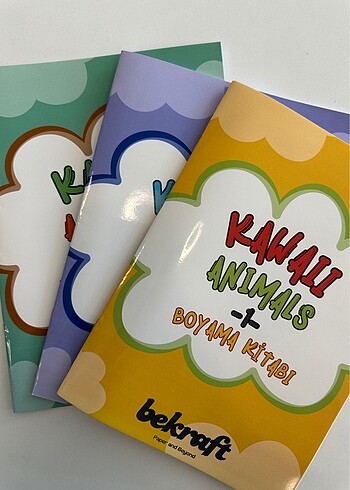Kawaii Animals 3lü Boyama Kitabı Seti