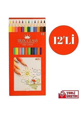 Trix Class 12li Kuru Boya Seti