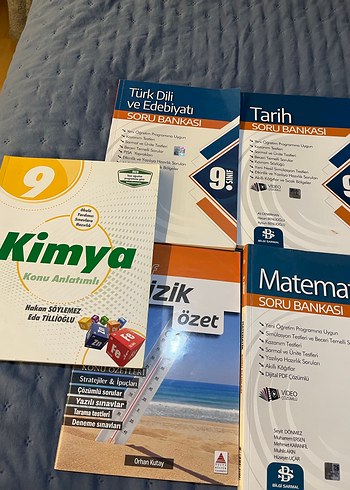 9. Sınıf Soru Bankası Seti Fizik, Matematik, Kimya - Görsel 2